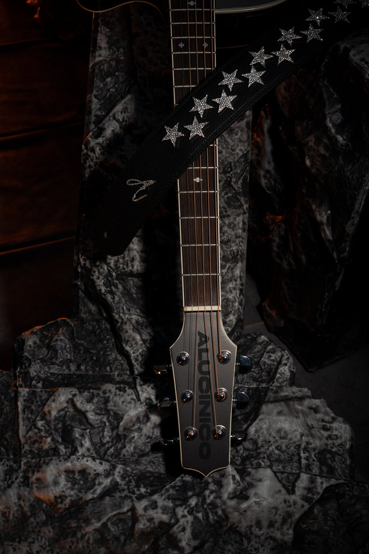 BLACK RHINESTONE STARS STRAP