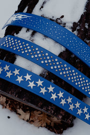 BLUE FLAMES RHINESTONE STRAP