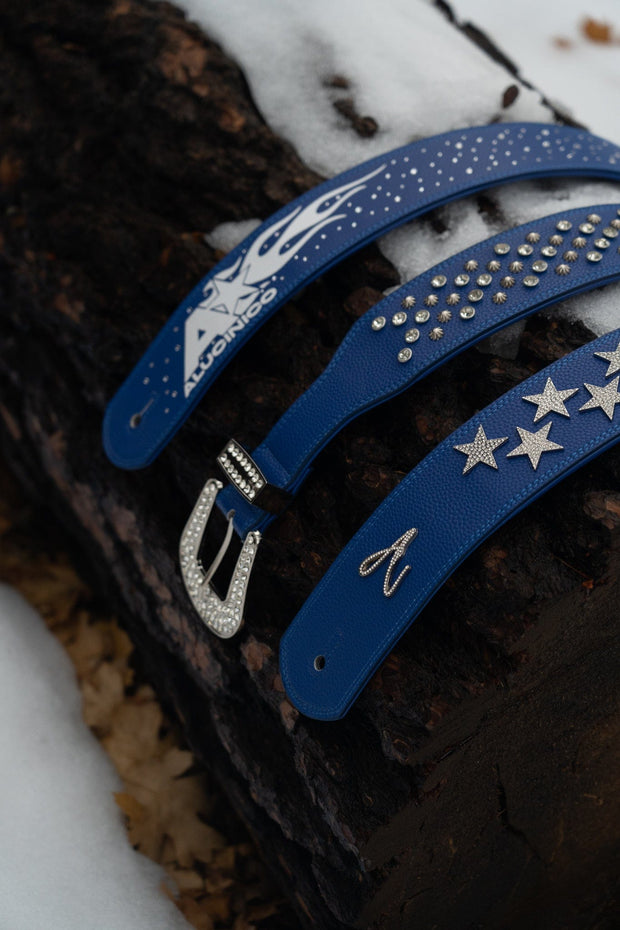 BLUE RHINESTONE STARS STRAP