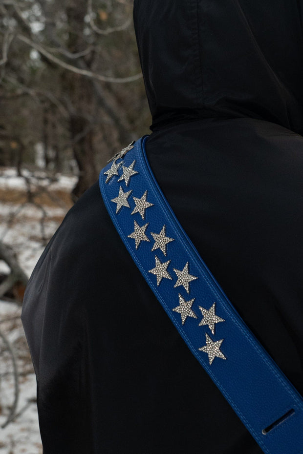 BLUE RHINESTONE STARS STRAP