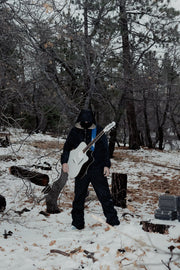 BLUE FLAMES RHINESTONE STRAP