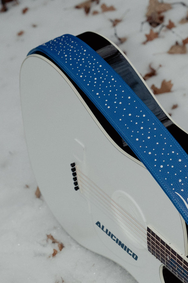 BLUE FLAMES RHINESTONE STRAP