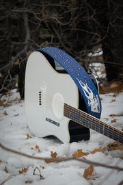 BLUE FLAMES RHINESTONE STRAP