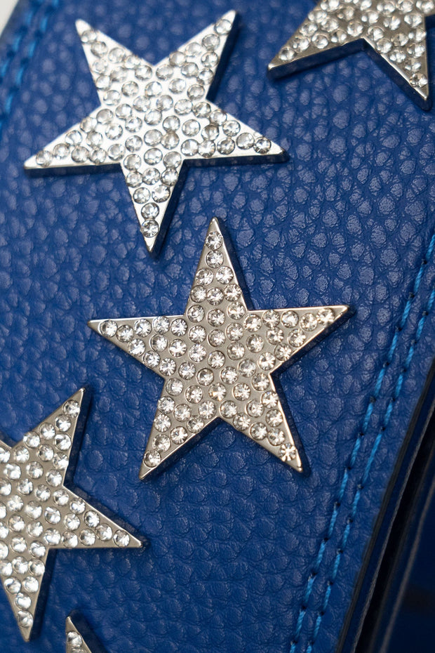 BLUE RHINESTONE STARS STRAP