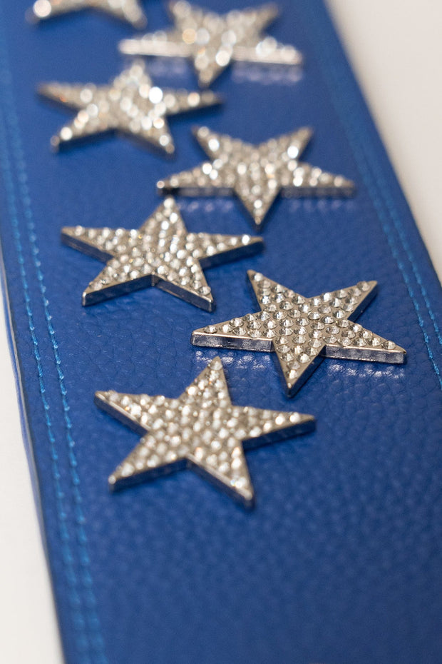BLUE RHINESTONE STARS STRAP
