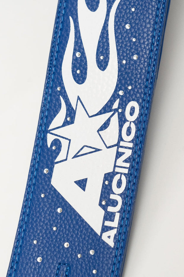 BLUE FLAMES RHINESTONE STRAP