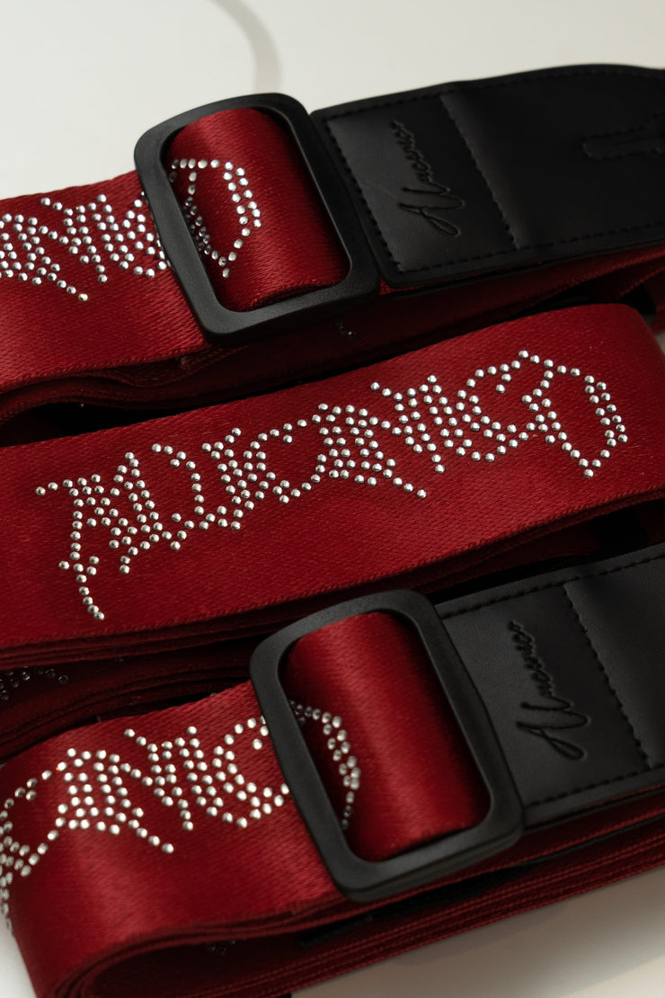 ROCKSTAR CHERRY RHINESTONE STRAP – Alucinico