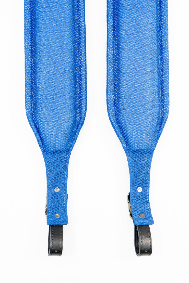 BLUE STUDDED ACCORDION STRAPS