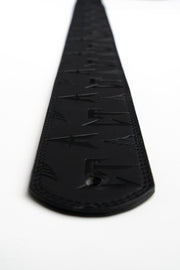 BLACK EMBOSSED CT GUITAR STRAP