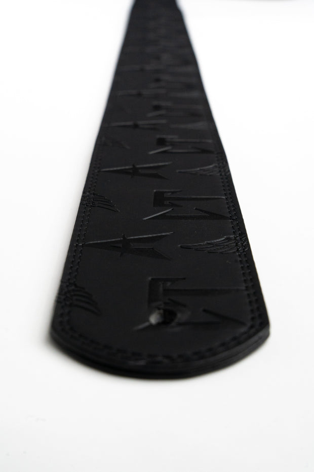 BLACK EMBOSSED CT GUITAR STRAP
