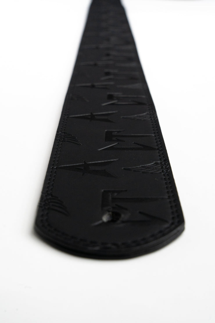BLACK EMBOSSED CT GUITAR STRAP