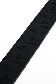 BLACK EMBOSSED CT GUITAR STRAP