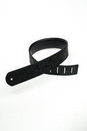 BLACK EMBOSSED CT GUITAR STRAP