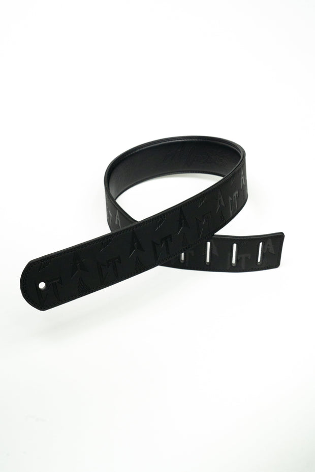 BLACK EMBOSSED CT GUITAR STRAP