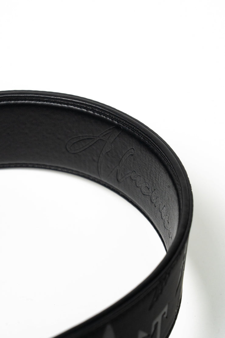 BLACK EMBOSSED CT GUITAR STRAP