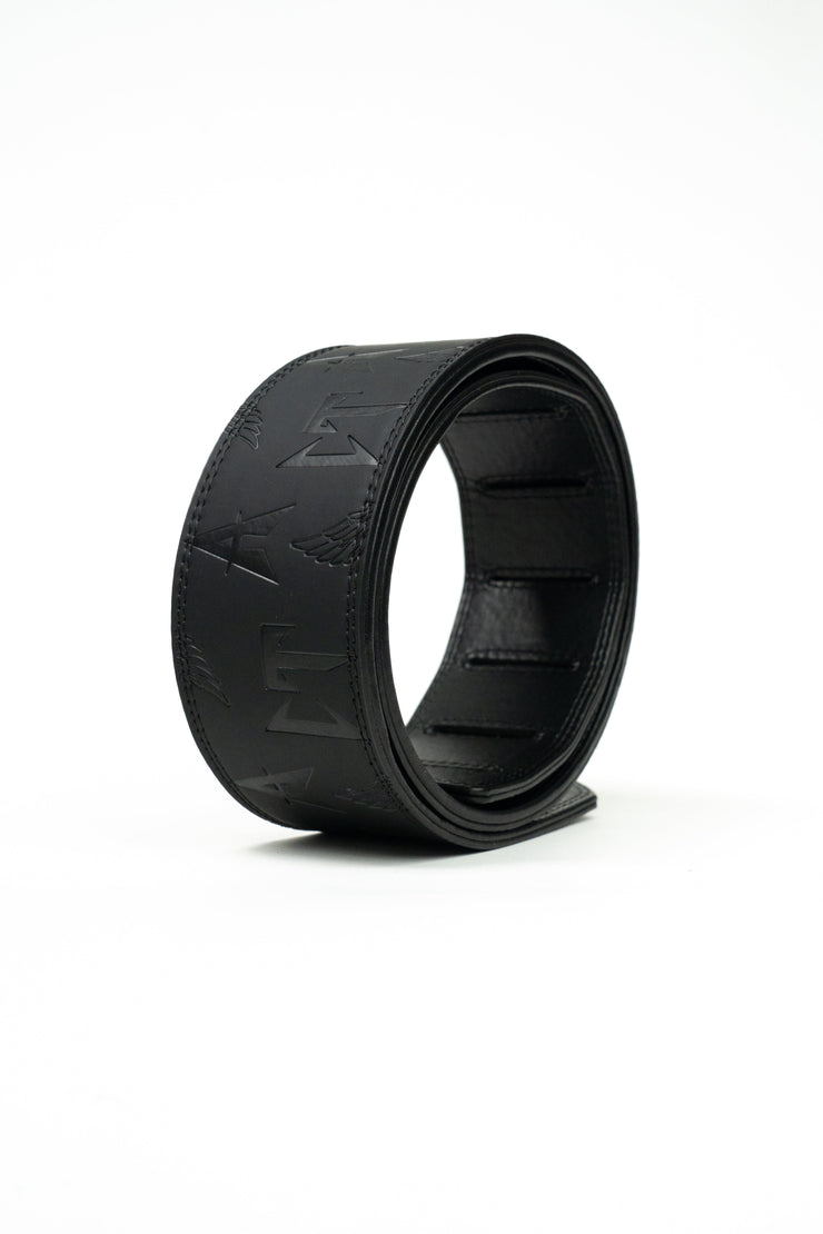 BLACK EMBOSSED CT GUITAR STRAP