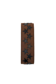 BROWN LEATHER STARS STRAP