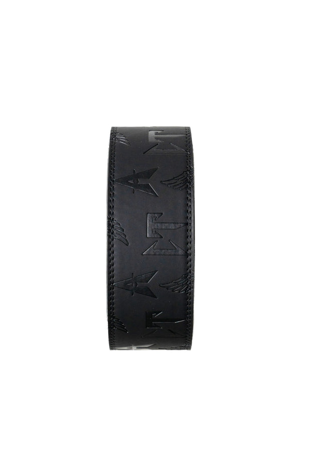 BLACK EMBOSSED CT GUITAR STRAP