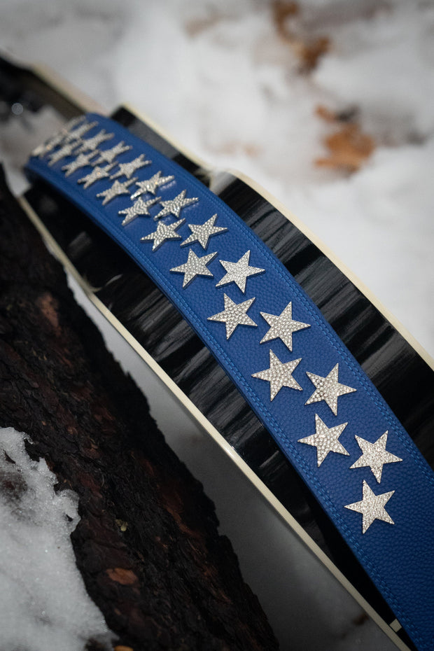 BLUE RHINESTONE STARS STRAP