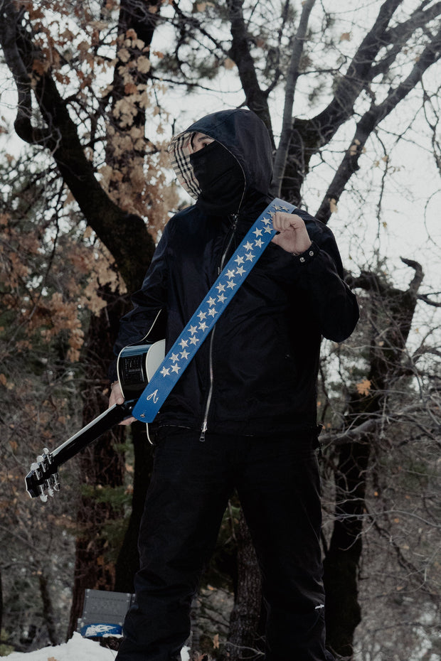 BLUE RHINESTONE STARS STRAP