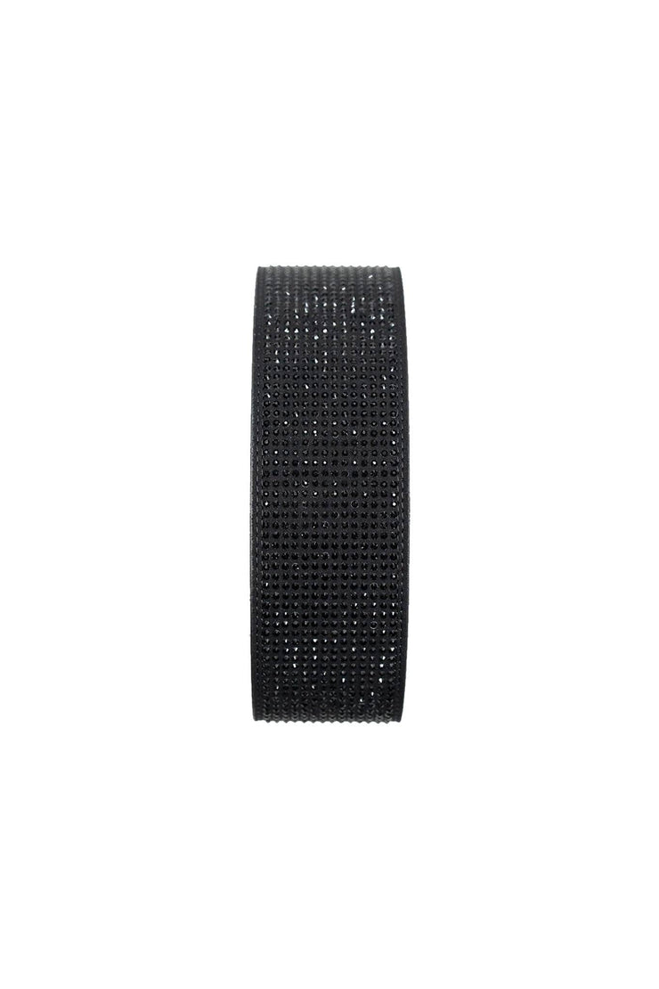 BLACK RHINESTONE STRAP