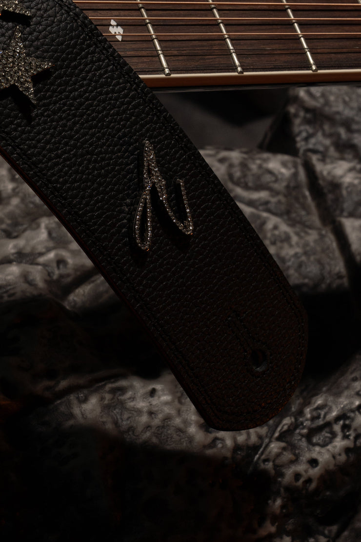 BLACK RHINESTONE STARS STRAP
