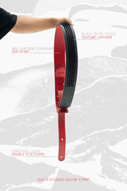 SUELA STUDDED GUITAR STRAP